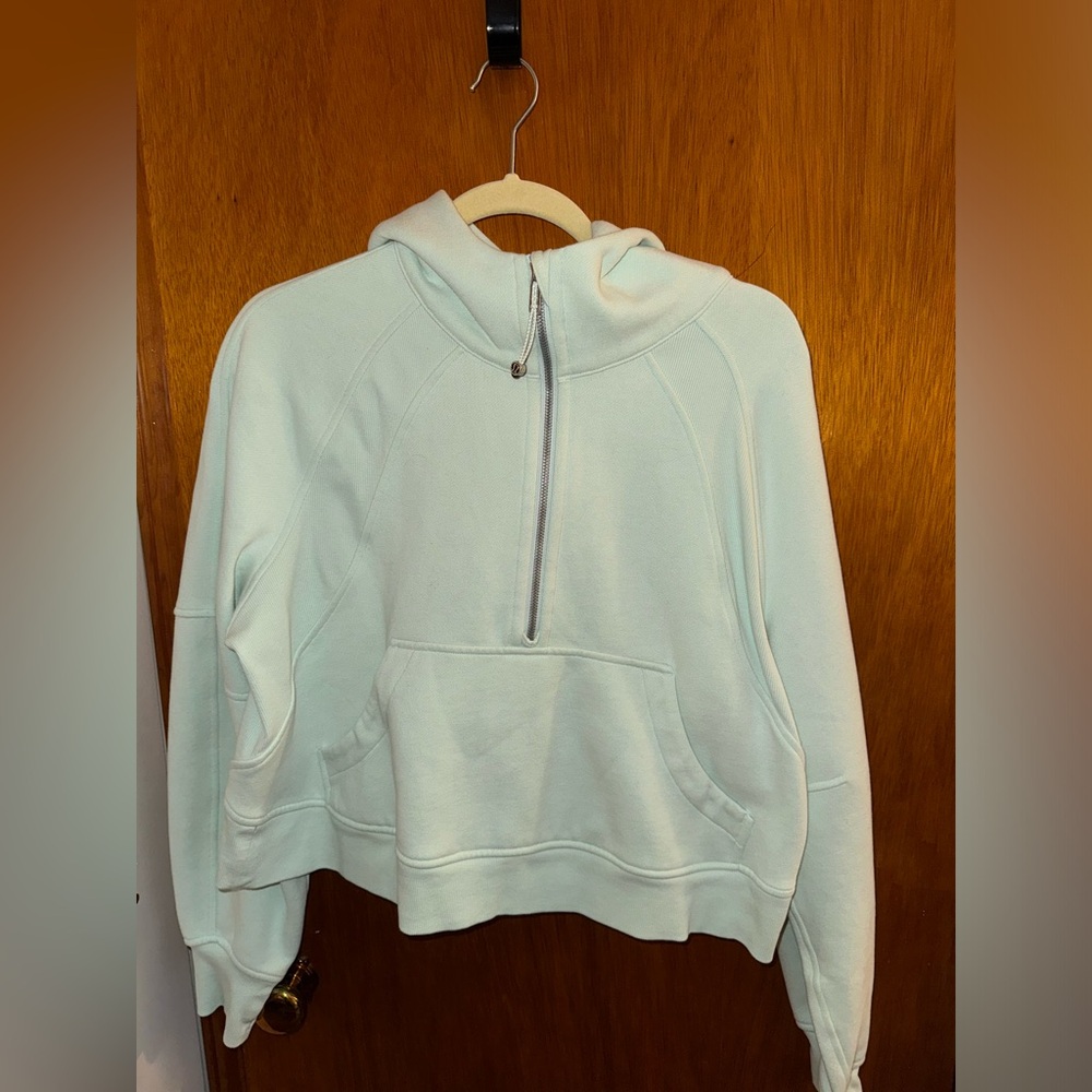 Lululemon Scuba Oversized Half-zip Hoodie in Delicate Mint